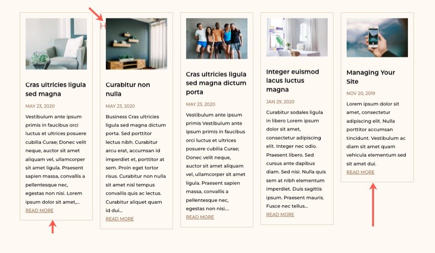 使用 CSS Grid 更改 divi 博客模塊的列數