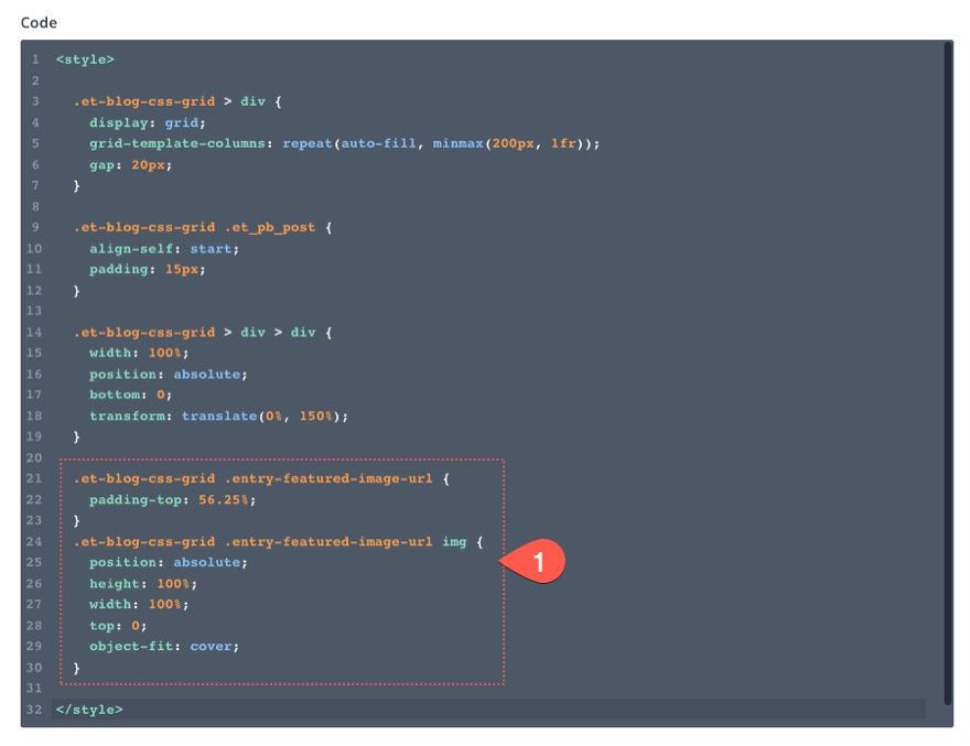 使用 CSS Grid 更改 divi 博客模塊的列數