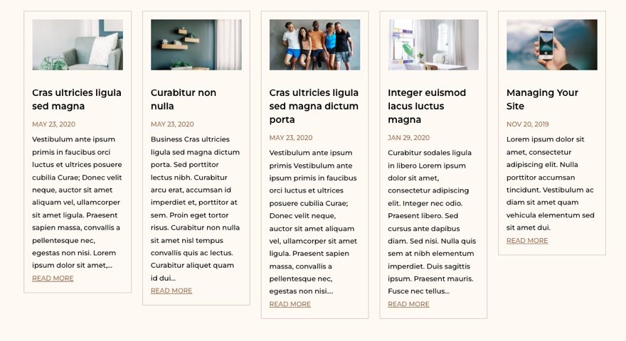 使用 CSS Grid 更改 divi 博客模塊的列數