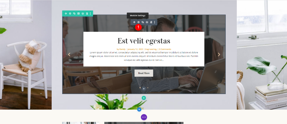 Première page de blog