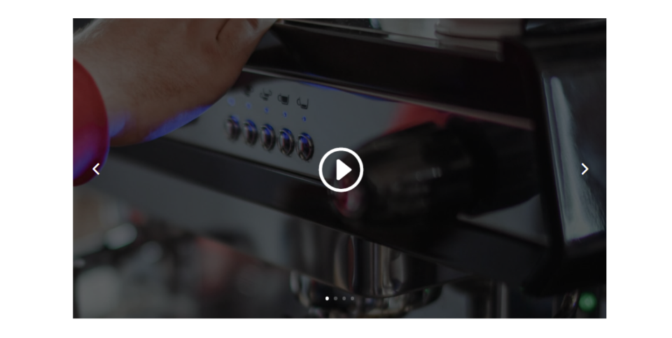 Video Slider Dot Navigation senza navigazione con le frecce