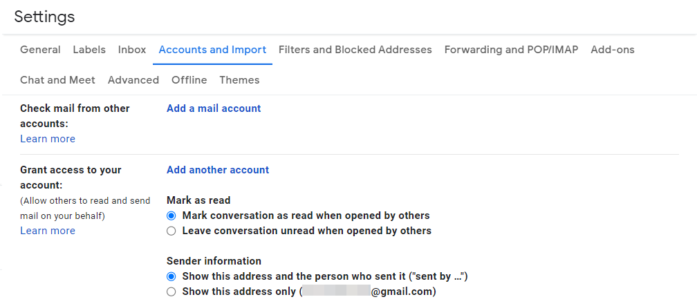 Verificar el correo de la opción de otras cuentas en Gmail