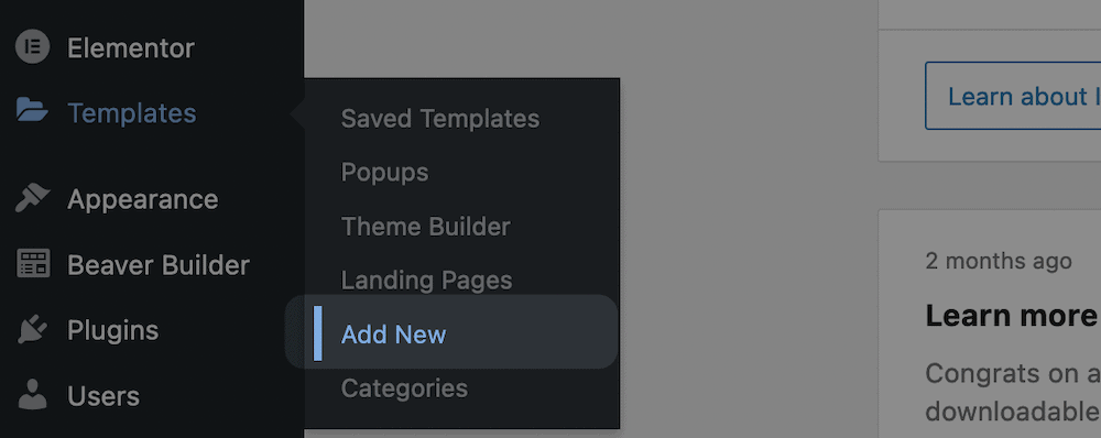 WordPress 中的添加新鏈接。