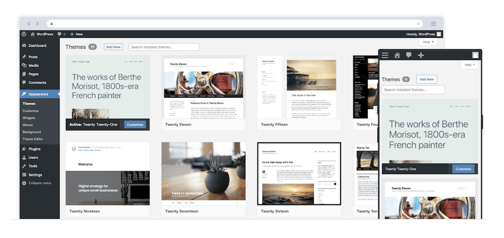 WordPress.org 主頁。