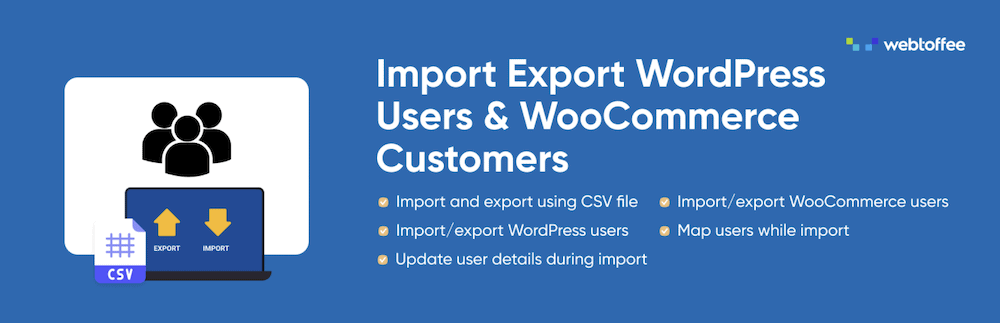 O plugin Importar Exportar Usuários do WordPress.