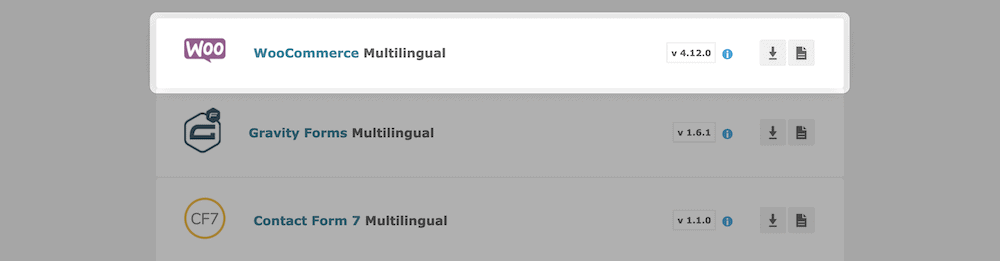 تنزيل مكون WooCommerce Multilingual.
