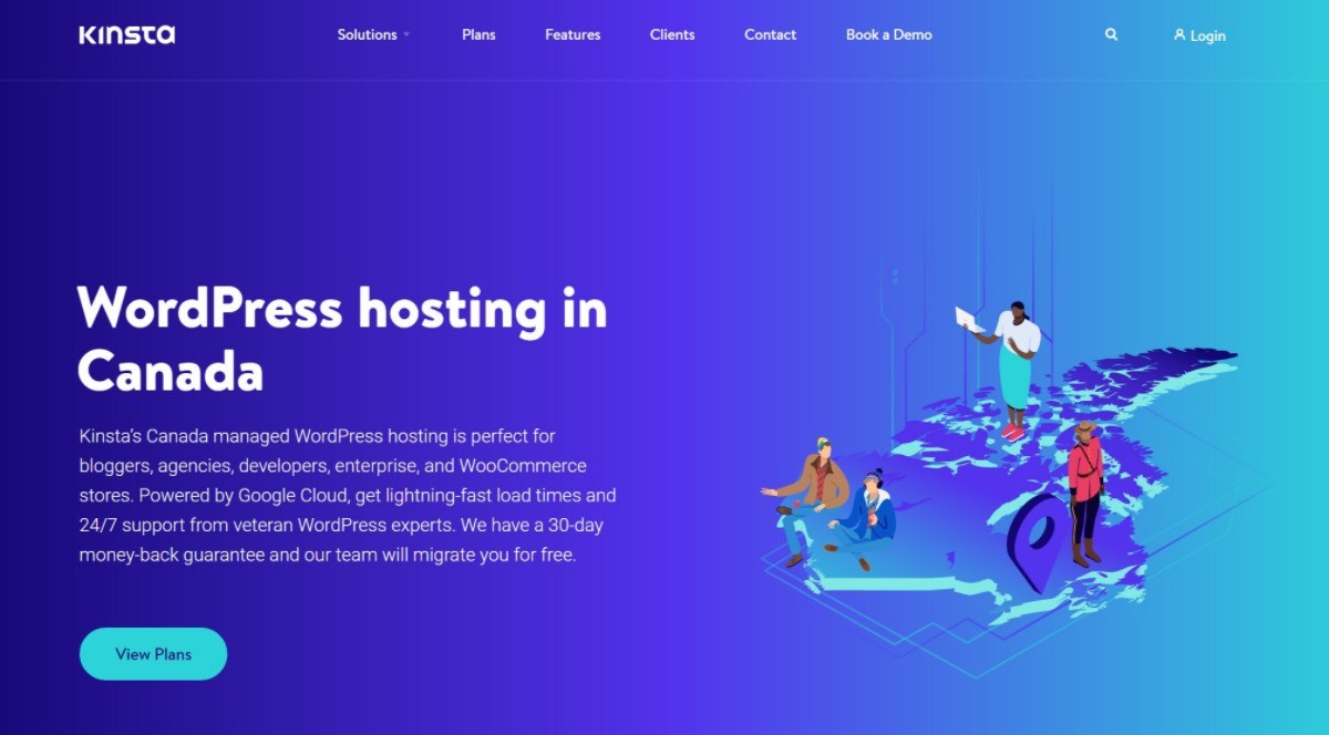Hospedagem Kinsta WordPress no Canadá