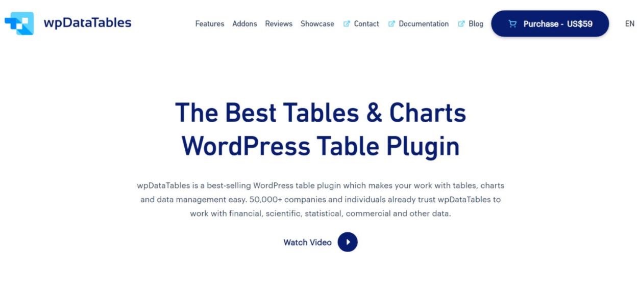 wpDataTables 評論