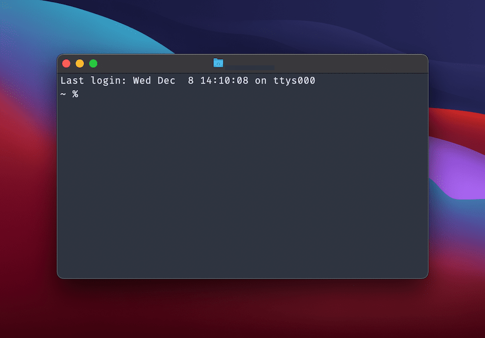 O Terminal macOS.