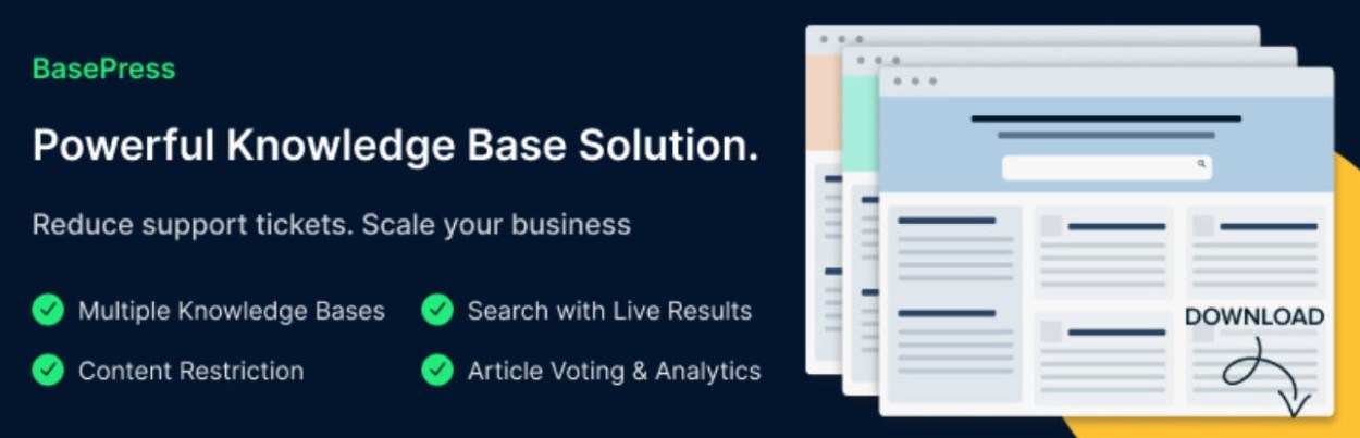 BasePress WordPress 知識庫插件