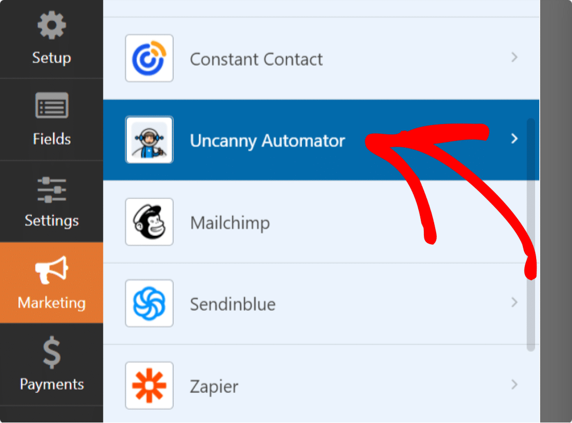 UncannyAutomatorとWPFormsの統合