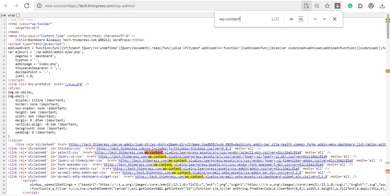 Wp-Content-WordPress-Theme-Detektor