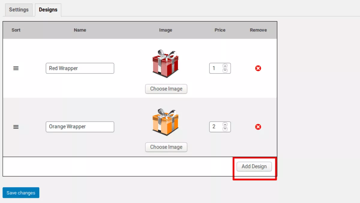 Imagem cortesia de www.woocommerce.com/products/gift-wrapper-for-woocommerce/