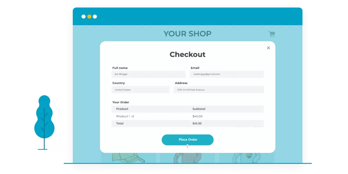 Imagem cortesia de www.barn2.com/wordpress-plugins/woocommerce-fast-cart