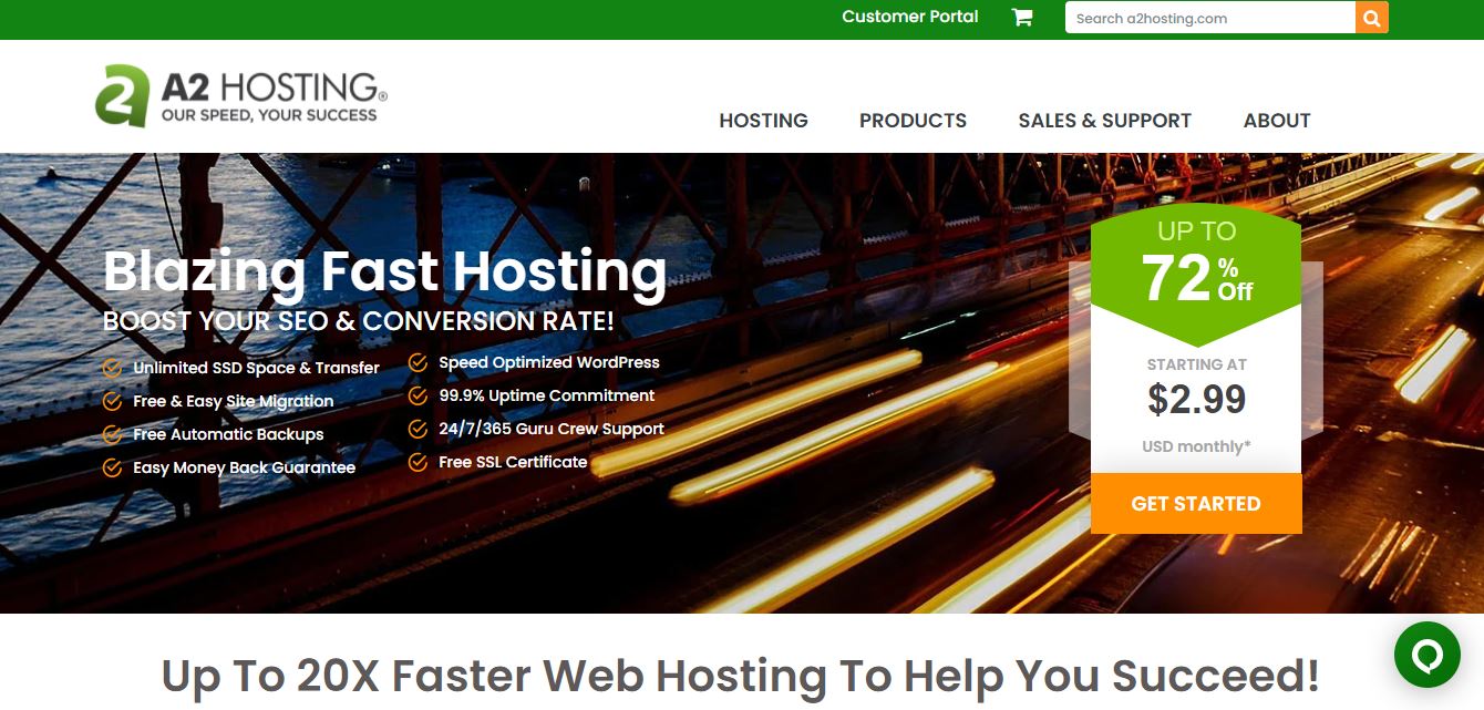 a2hosting wordpress hospedagem barata