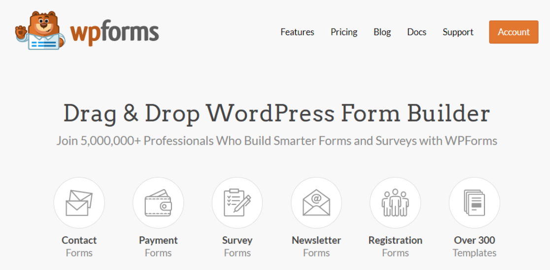 wpforms pentru a automatiza formularele de contact wordpress