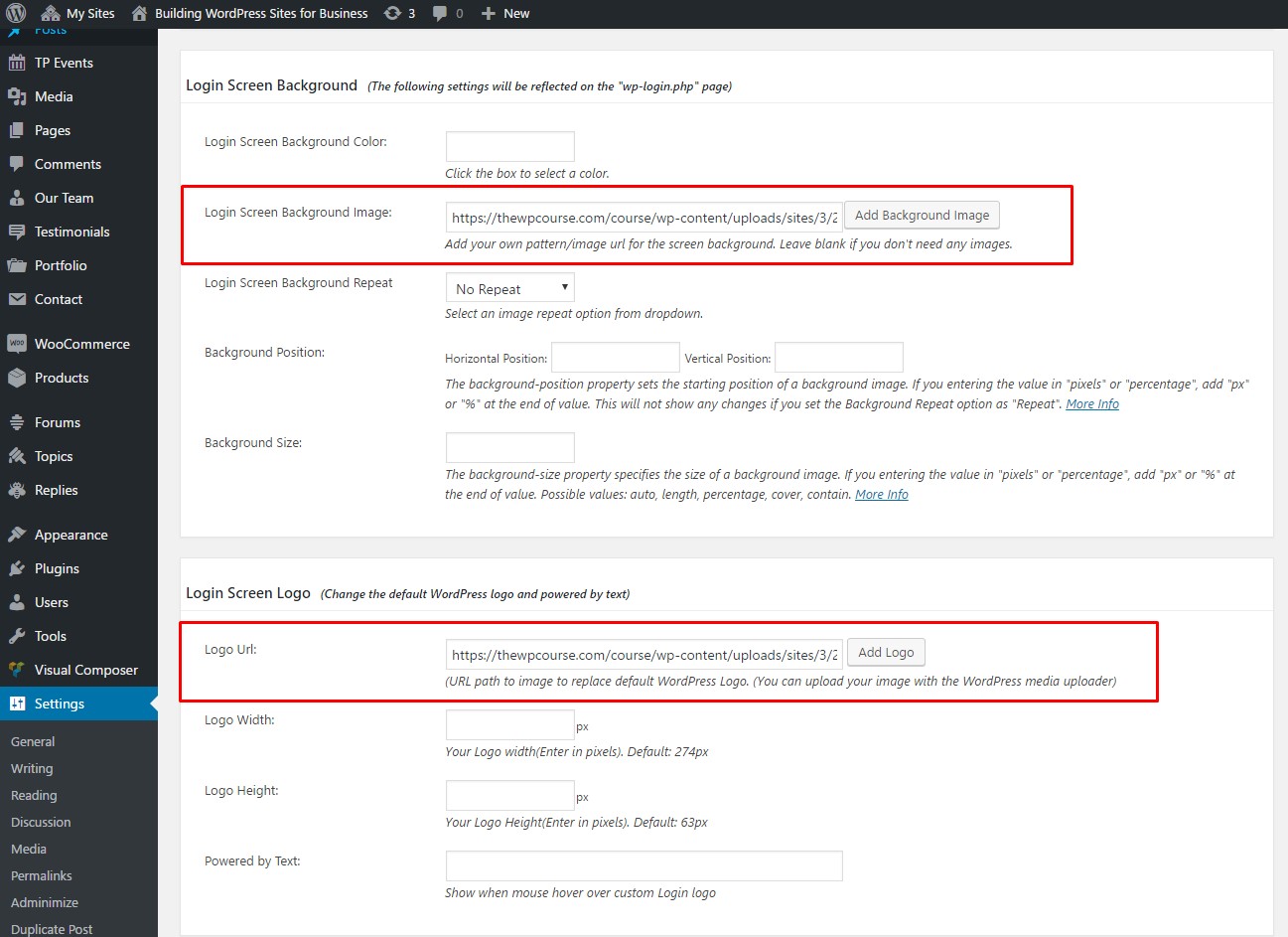Administrateur WordPress