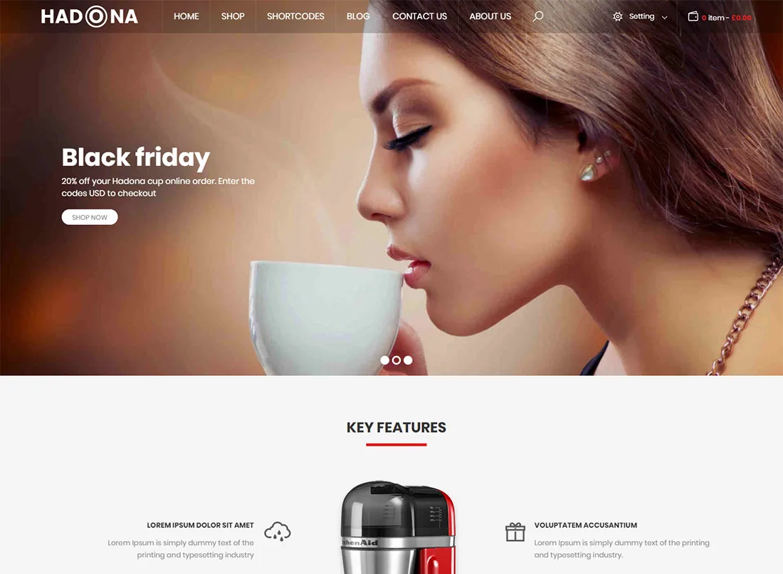Hadona - 單品 WordPress 主題