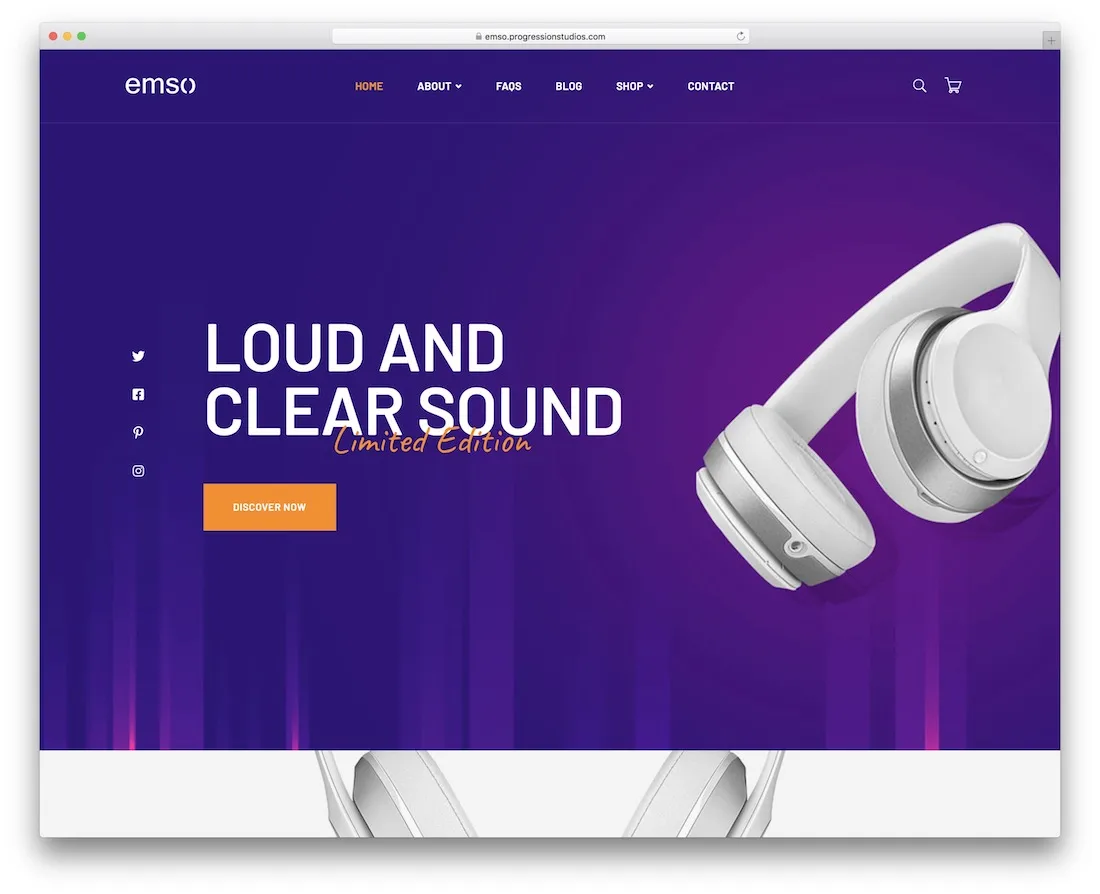 emso 銷售頁面 wordpress 主題