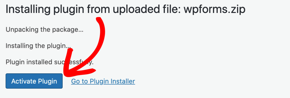 Activer le plugin WPForms