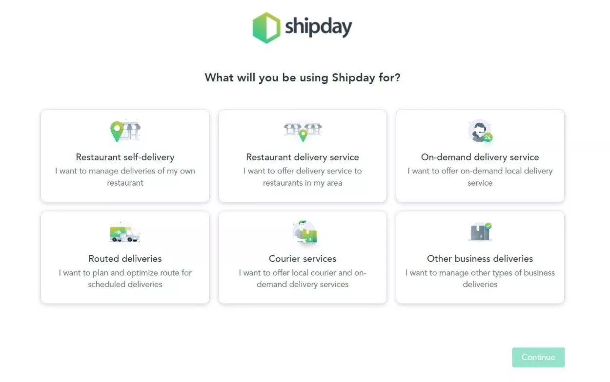 Assistant de configuration Shipday