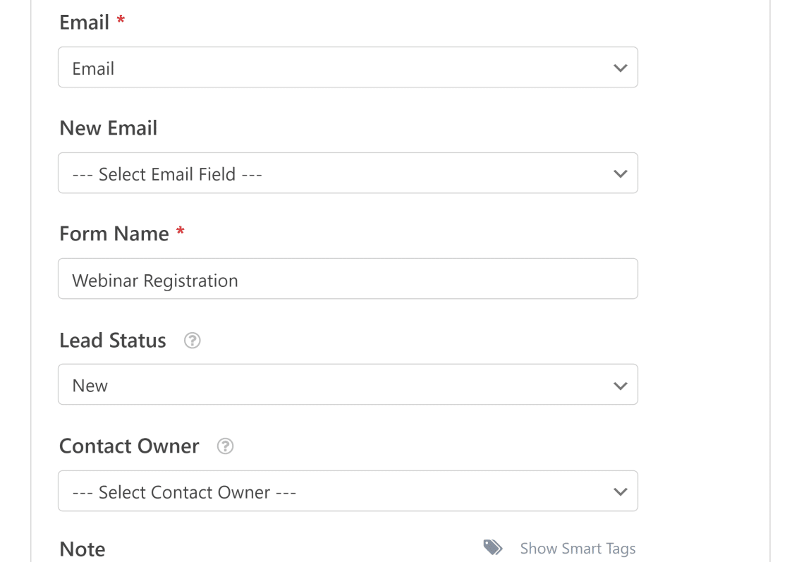 wpforms hubspot 字段映射