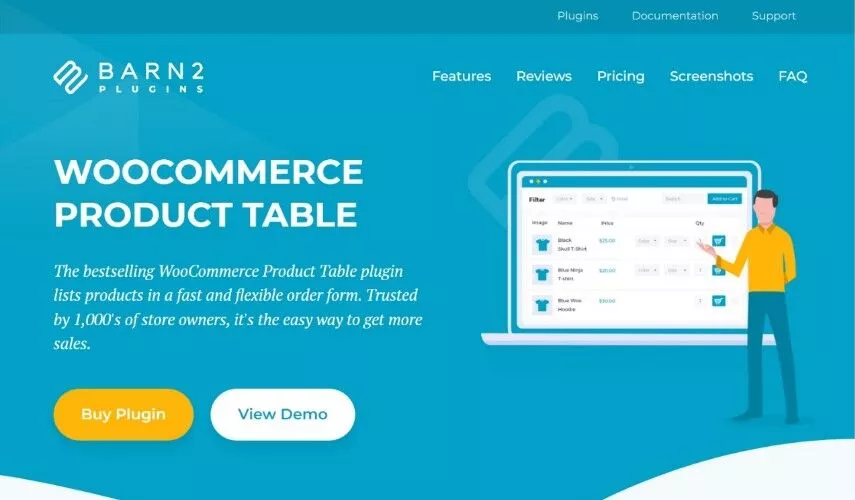 Tableau des produits WooCommerce