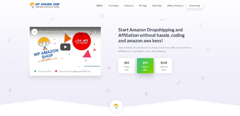 WpAmazonShop plugin