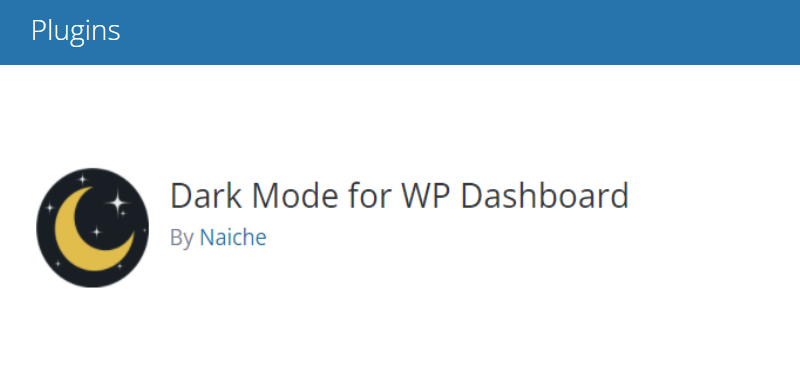 Dark Mode For WP Dashboard