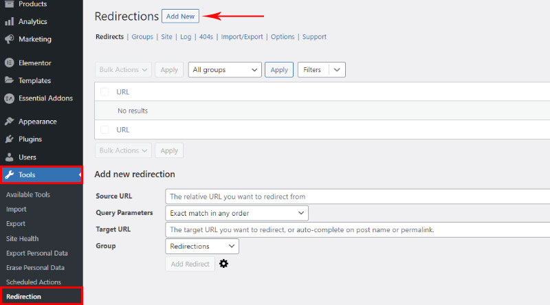 Redirection tools