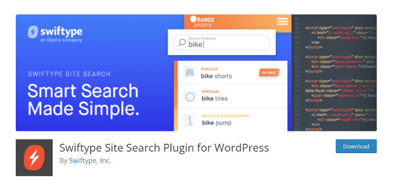 Swiftype Site Search Plugin for WordPress