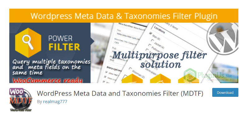 WordPress Meta Data and Taxonomies Filter