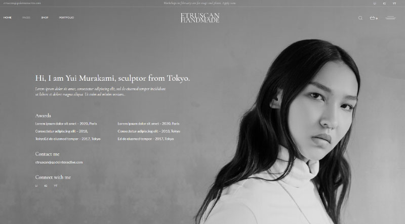 About us example page