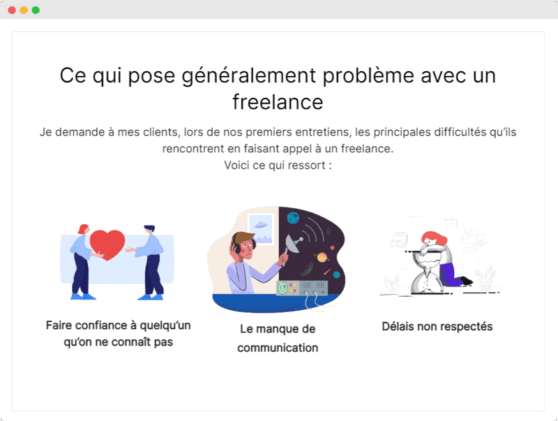 Esempio di sito web Vlad