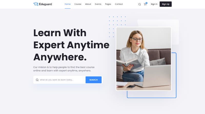 20 Templat Situs Web Acara Terbaik untuk 2022 17 Eduguard WordPress Theme