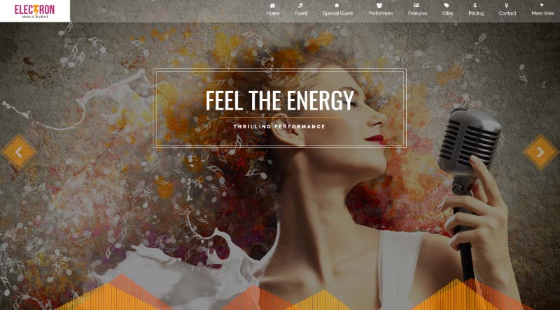 20 Templat Situs Web Acara Terbaik untuk 2022 16 Electron WordPress Theme