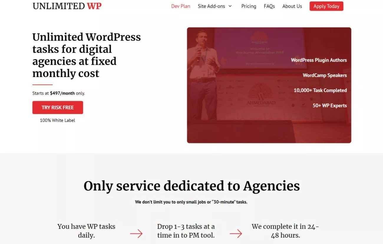 UnlimitedWP adalah tempat yang bagus untuk bantuan pengembangan WordPress