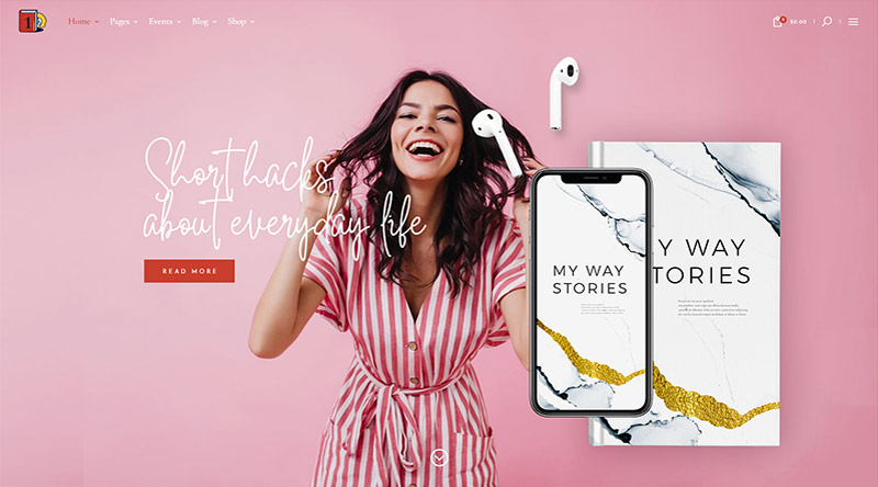 5 temas elegantes do WordPress para bibliotecas 2 ChapterOne WordPress Theme