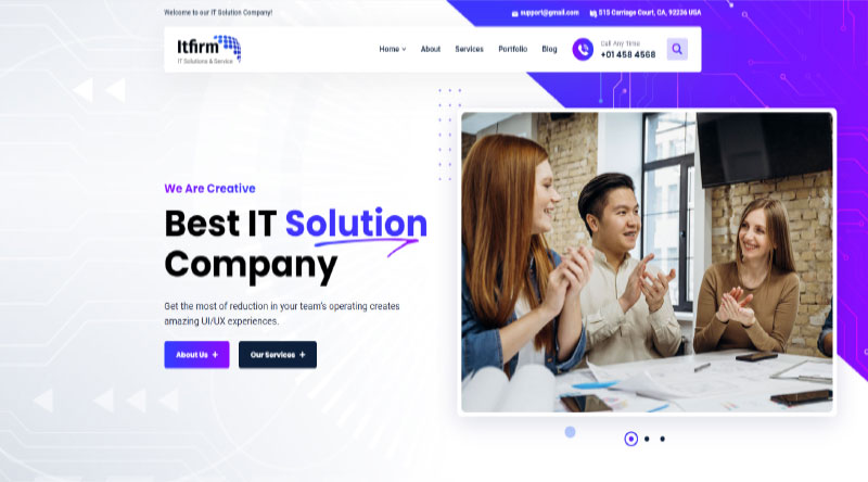トップ10の最も強力なIT企業のWordPressテーマ10 ITfirm WordPress Theme