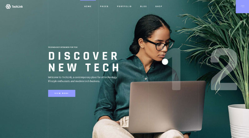 トップ10の最も強力なIT企業のWordPressテーマ3 TechLink IT WordPress Theme