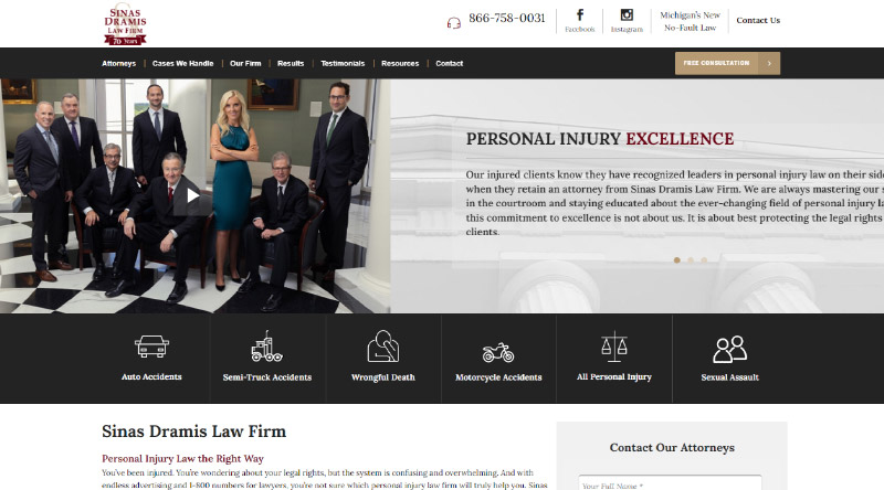 20 Situs Terbaik untuk Inspirasi Desain Situs Web Firma Hukum Boost 9 Sin Dramis Law Firm