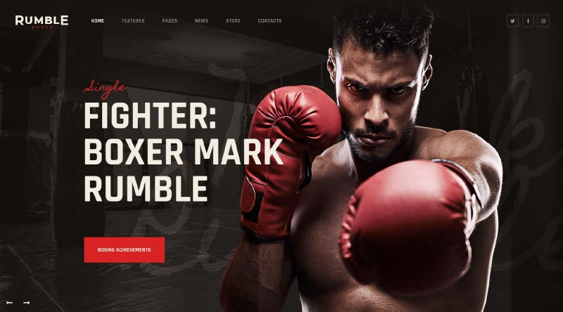 8 poderosos temas de WordPress para boxeo y artes marciales 5 8 Powerful Boxing and Martial Arts WordPress Themes 1