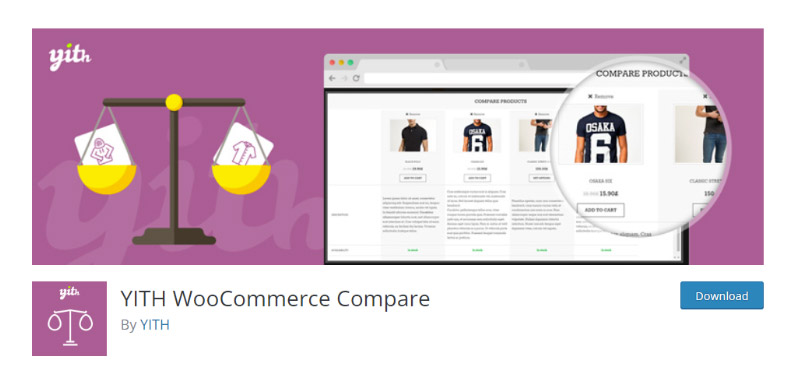 YITH WooCommerce Compare plugin