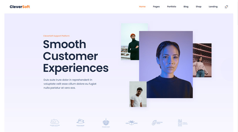 10ゲームを変えるソフトウェア会社のウェブサイトテンプレート8 CleverSoft WordPress Theme