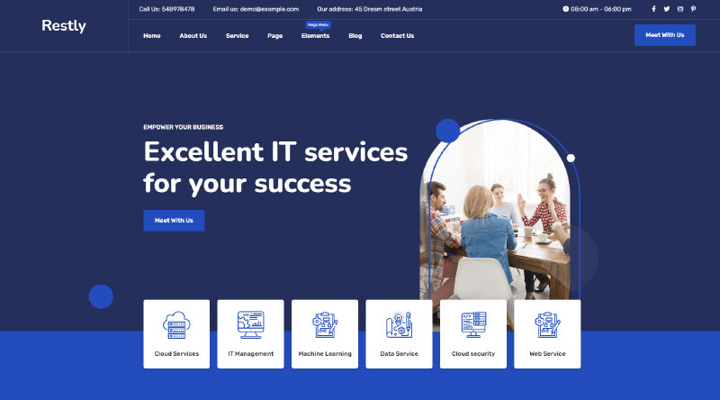 10ゲームを変えるソフトウェア会社のウェブサイトテンプレート5 Restly WordPress Theme
