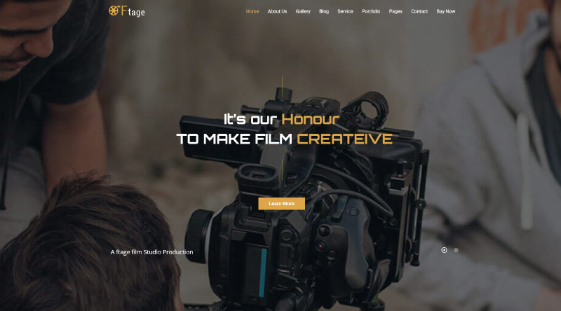 Film Severler için 7 Film Yapım WordPress Teması 5 Ftage WordPress Theme