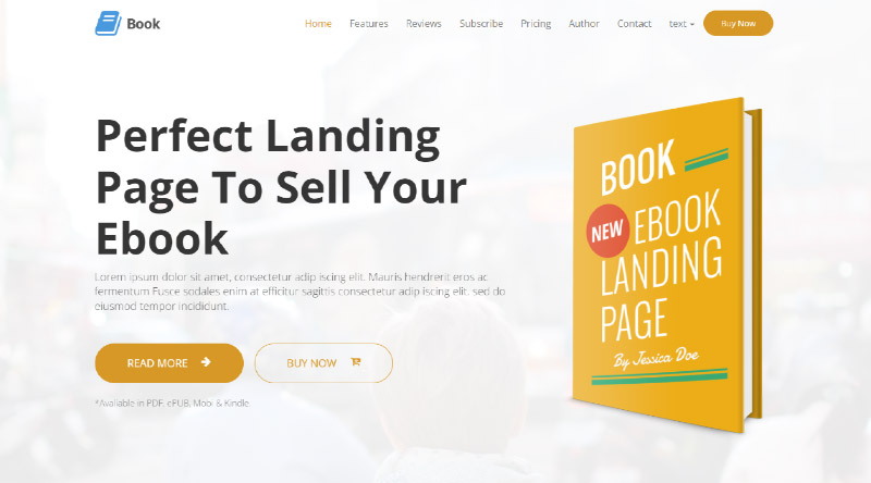 オンライン販売を増やすための8つのeBookWordPressテーマ8 Book WordPress Theme