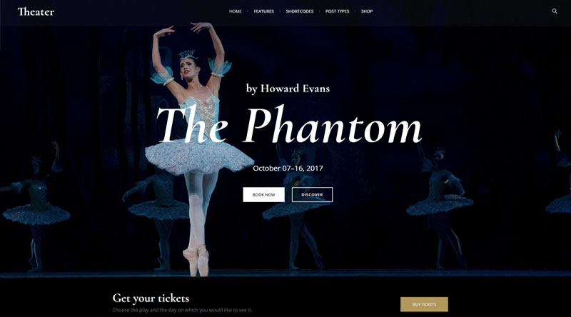 10 temi WordPress di intrattenimento indimenticabili 4 Theater WordPress Theme