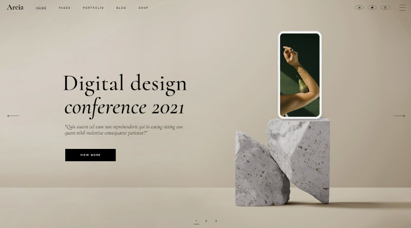 Areia WordPress Theme