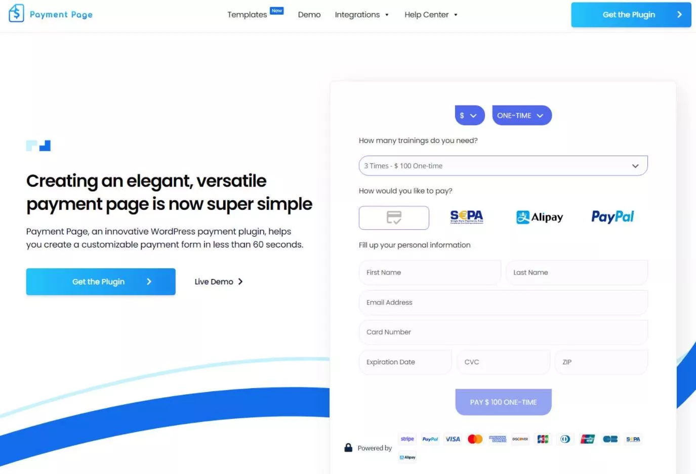 Ödeme Sayfası WordPress eklentisi